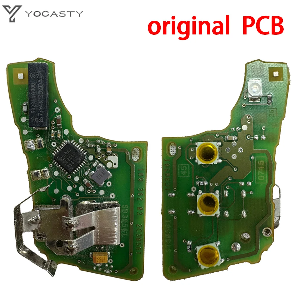

YOCASTY Original PCB MQB48CHIP 434MHz No-Keyless 5G0959752AB/BC Flip For VW Golf 7 MK7 Tiguan Polo Skoda HU66/HU162T