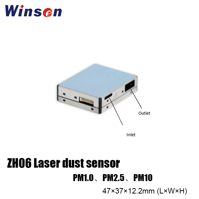 5pcs Winsen ZH06 Laser Dust Sensor Module Used In Air Quality Monitoring Equipment Good Consistency PM1.0/PM2.5/PM10