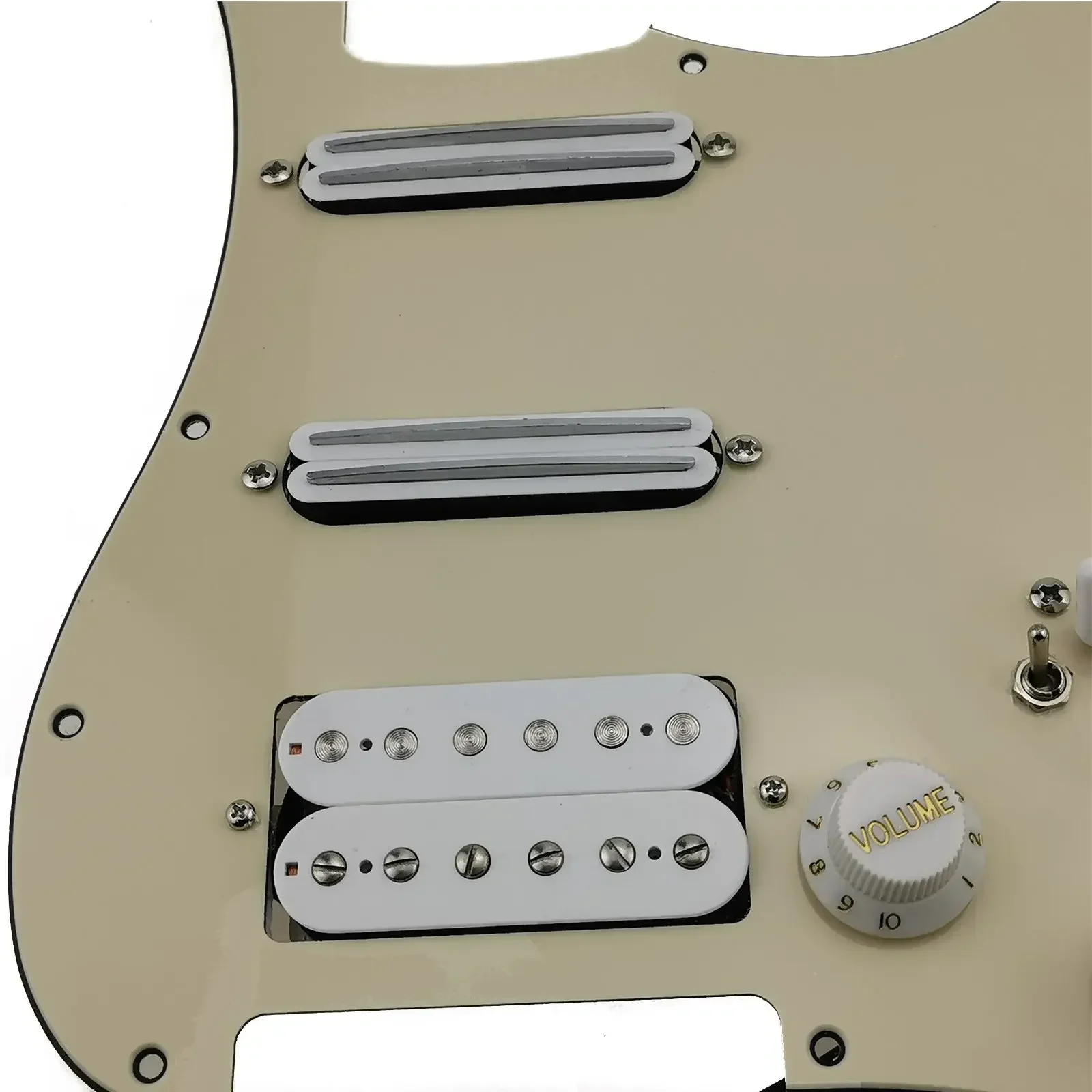 Q-X Music Store- Prewired Pickguard Alnico V Humbucker Pickup Single Cut Features Wiring Harness Guitar Set 18 Different tone