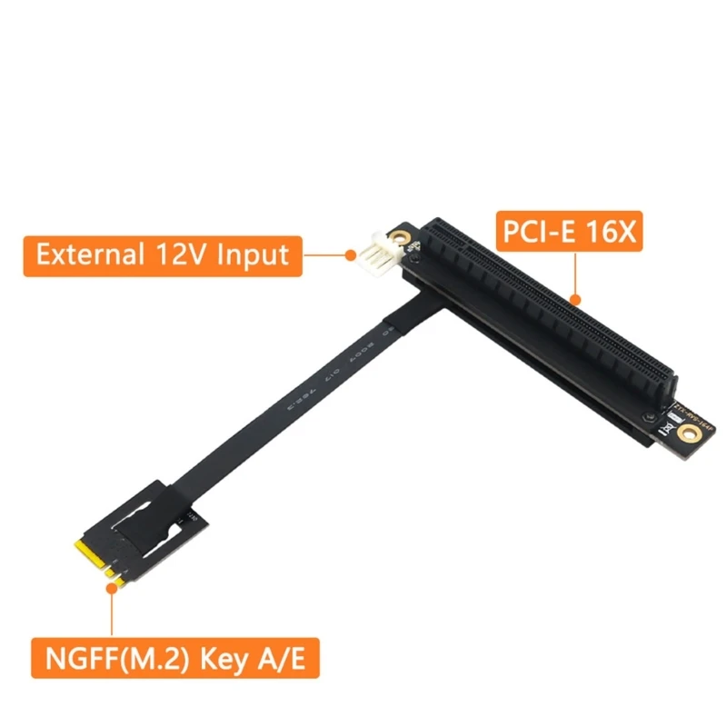 Dây nối dài ADWE M.2 NGFF Double Key sang PCIE 16X dành cho người đam mê máy tính