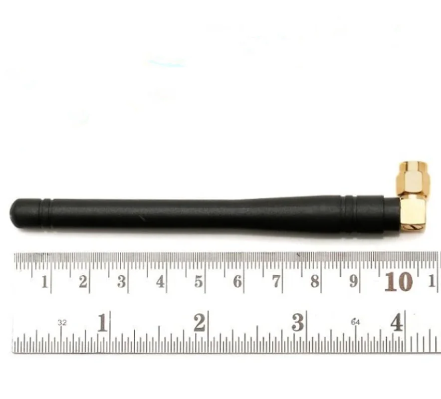 110mm high omni directional SMA male right angle gsm 3g 4G LTE rubber sma stubby antenna