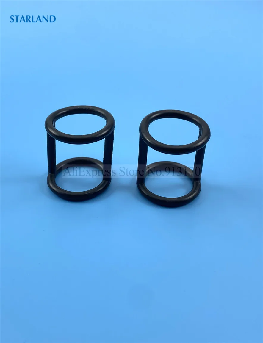 2 Pieces Black H-Shaped Circle Gaskets Backup Rings Spare Parts Soft Ice Cream Machines New Fittings Replacements Length 3cm