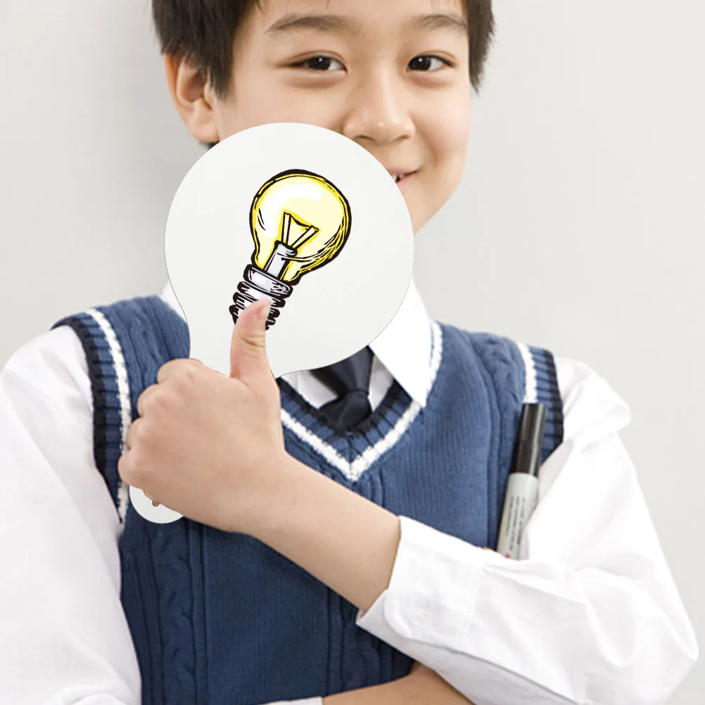 

Handheld Whiteboard Color Answer Erase Paddles Boards for Students Fold Office