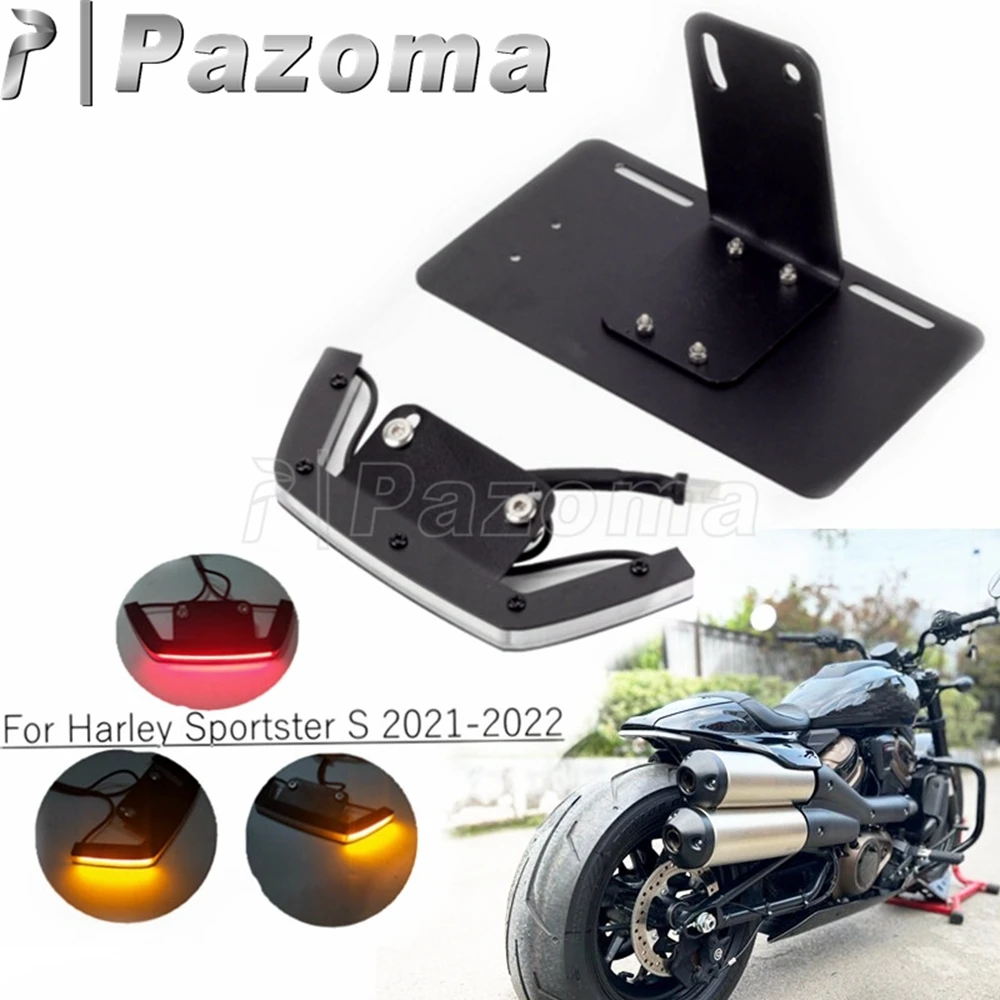 Motocykl blatník LED zadek lehký pro harley sportster S 1250 RH1250 2021 2022 zadní uklizené brzda kroutit signál lampa eliminator souprava