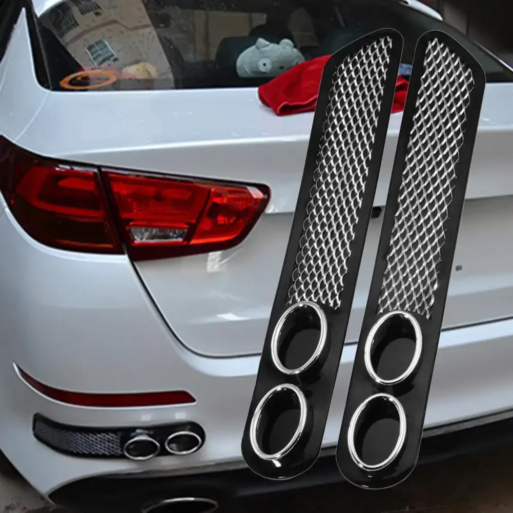 1 paar Universal Vent Grid Auspuff Rohr Auto Auto Styling Gefälschte Dekorative Auto Dekorative Tuyere Gefälschte Auspuff Loch