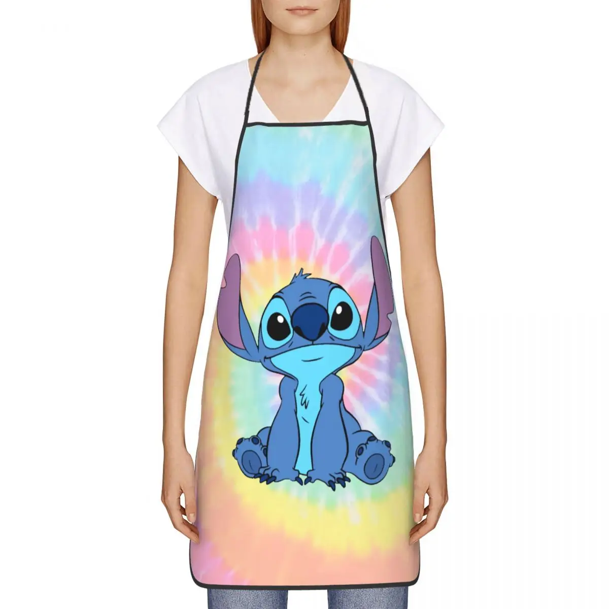 Custom Funny Stitch Bib Aprons Women Men Unisex Kitchen Chef Tablier Cuisine for Cooking Baking Painting