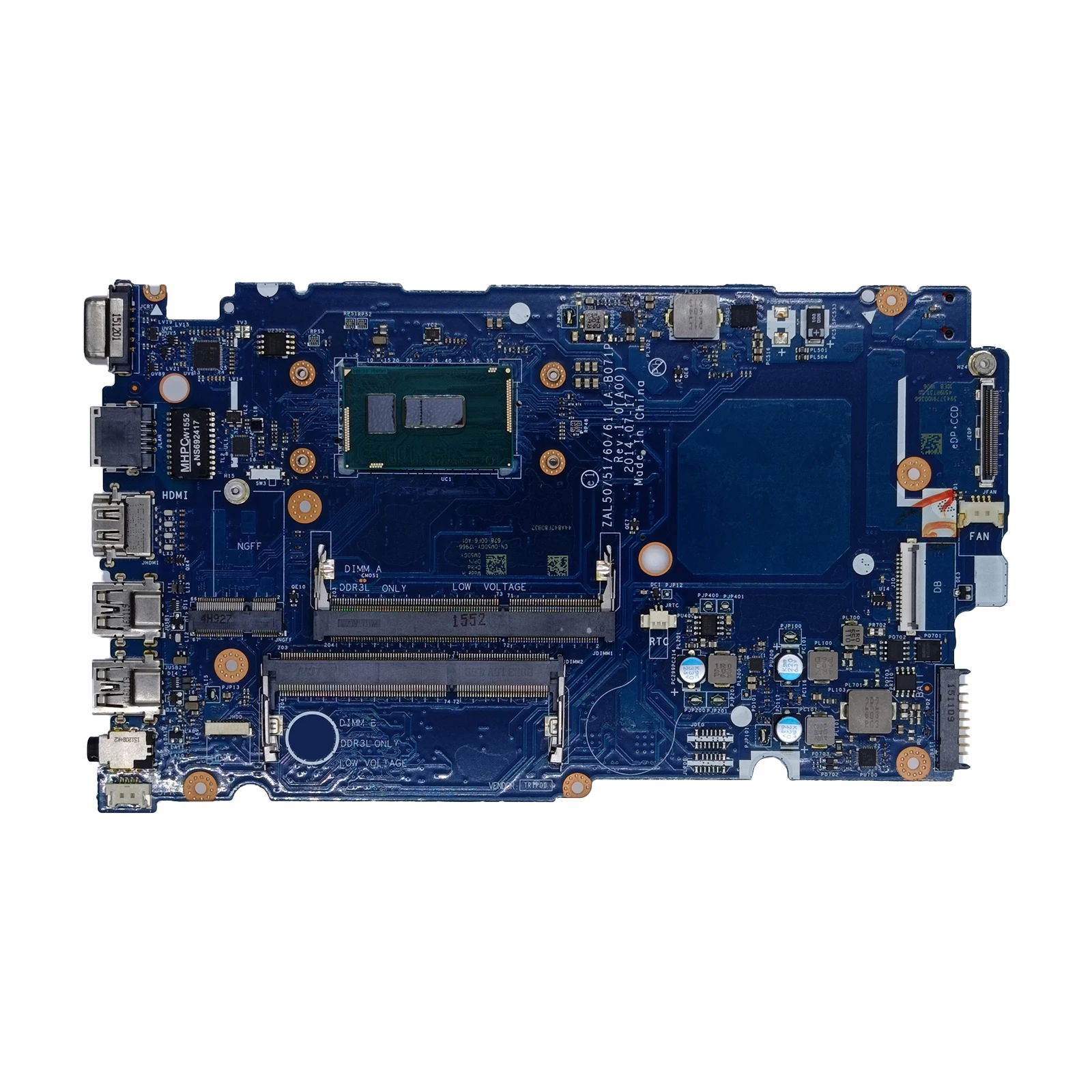 

LA-B071P для ноутбука Dell Latitude 3450, материнская плата SR215 3205U, материнская плата 0M5DGY