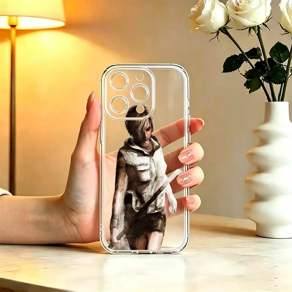 Silent-Hill-3-Heather-Mason Phone Case For iPhone 17 16 15 14 13 12 11 Mini Pro Max Plus Transparent Cover view 4