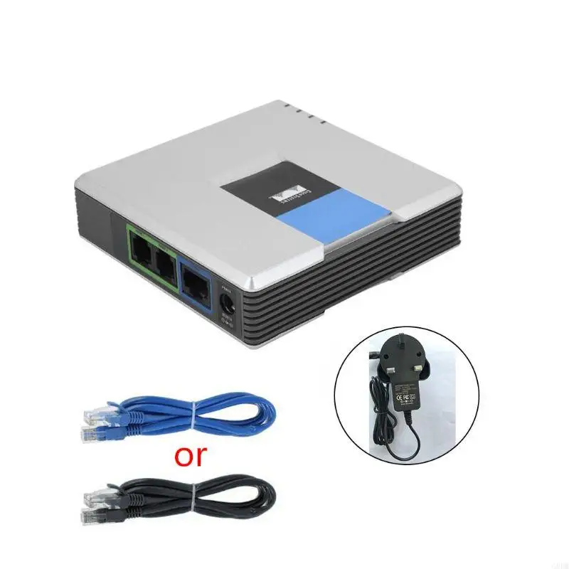 G8DB PAP2T-NA Internet Phone Adapter Enables Rich Voip 2Ports SIP V2 for Linksys