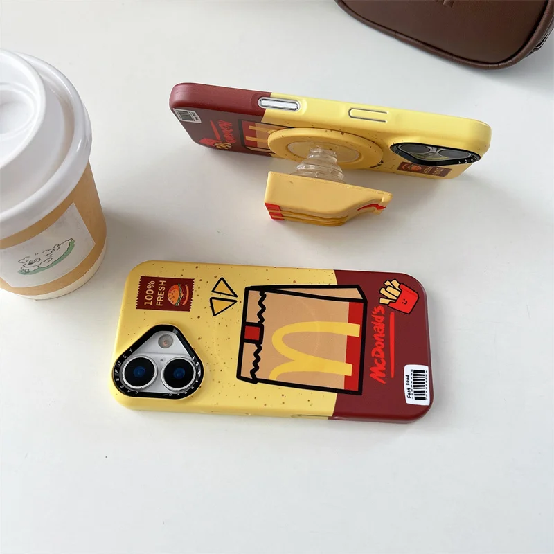 مضحك كرافت ورقة حقيبة المغناطيسي قضية الهاتف آيفون 17 برو 15 14 16 برو ماكس غطاء مع حامل حالات وقائية للصدمات