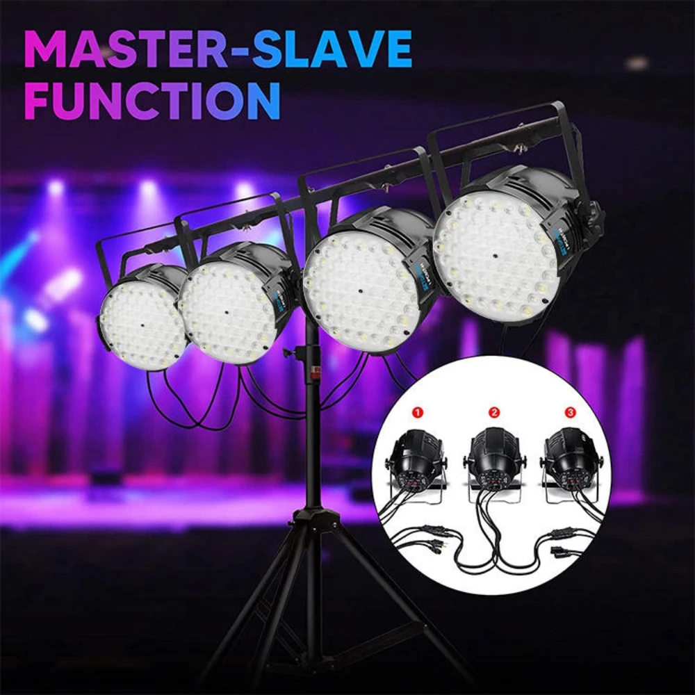 Imagem -05 - Big Dipper Led Par com Suporte Dmx512 Iluminação para Festa de Casamento Multi-purpose Disco Light Luz de Palco Salão Multiuso Lp001 60*3w