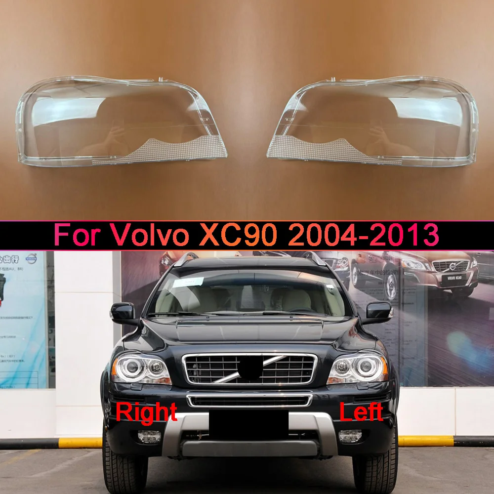 Front Headlight Cover Transparent Lampshade For Volvo 2004-2013 XC90 Lamp Lens Headlamp Shell Plexiglass Auto Replacement Parts