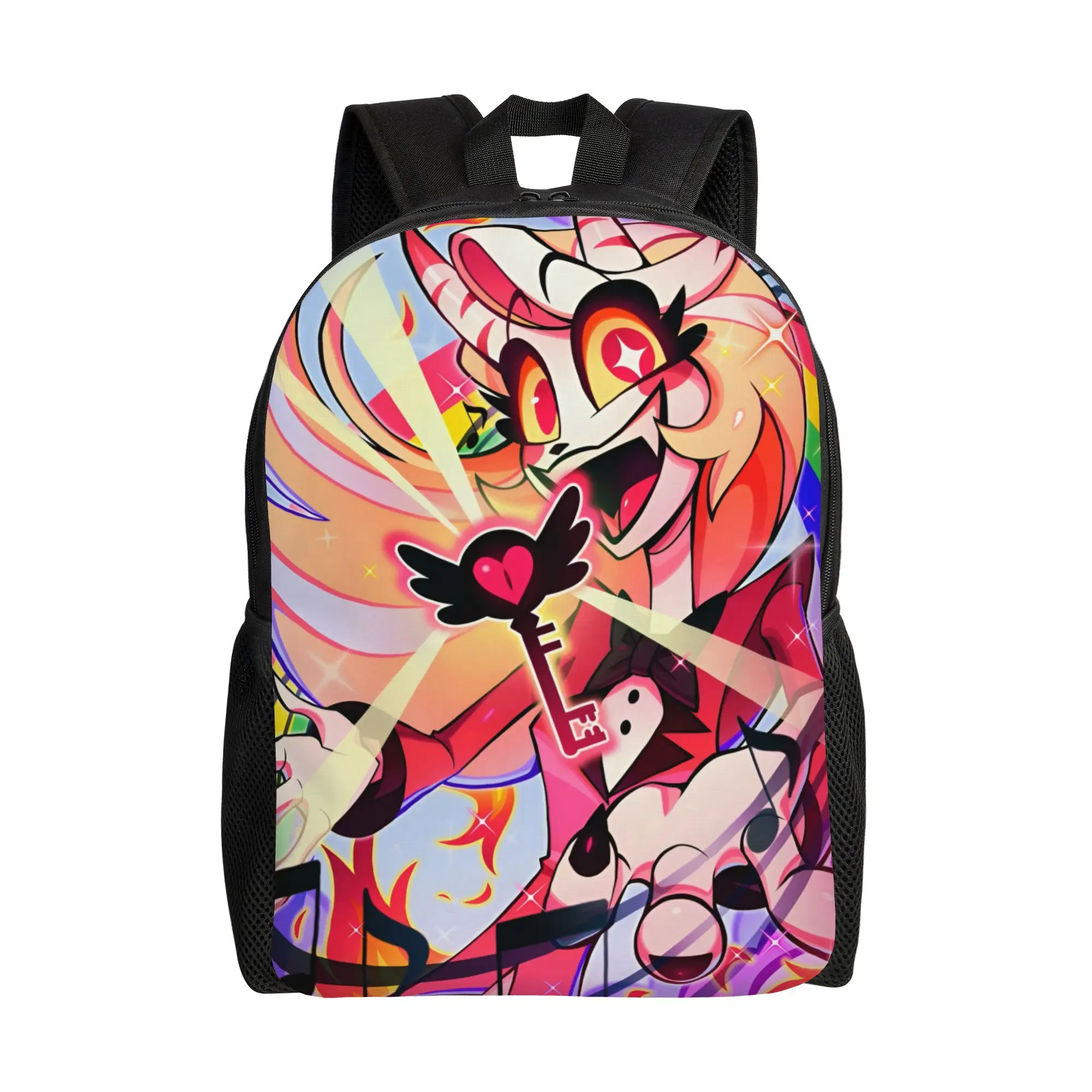 Custom 3D Printing H-Hazbins Cartoon Manga Backpacks for Girls Boys Cartoon  College School Travel Bags Men Women Bookbag