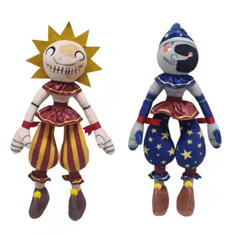 Nuevo Peluche de 28CM de Fnaf Sundrop, Security Breach Sunrise Moondrop BOSS Goat, Muñecos de Peluche Suaves, Juguetes de Regalo