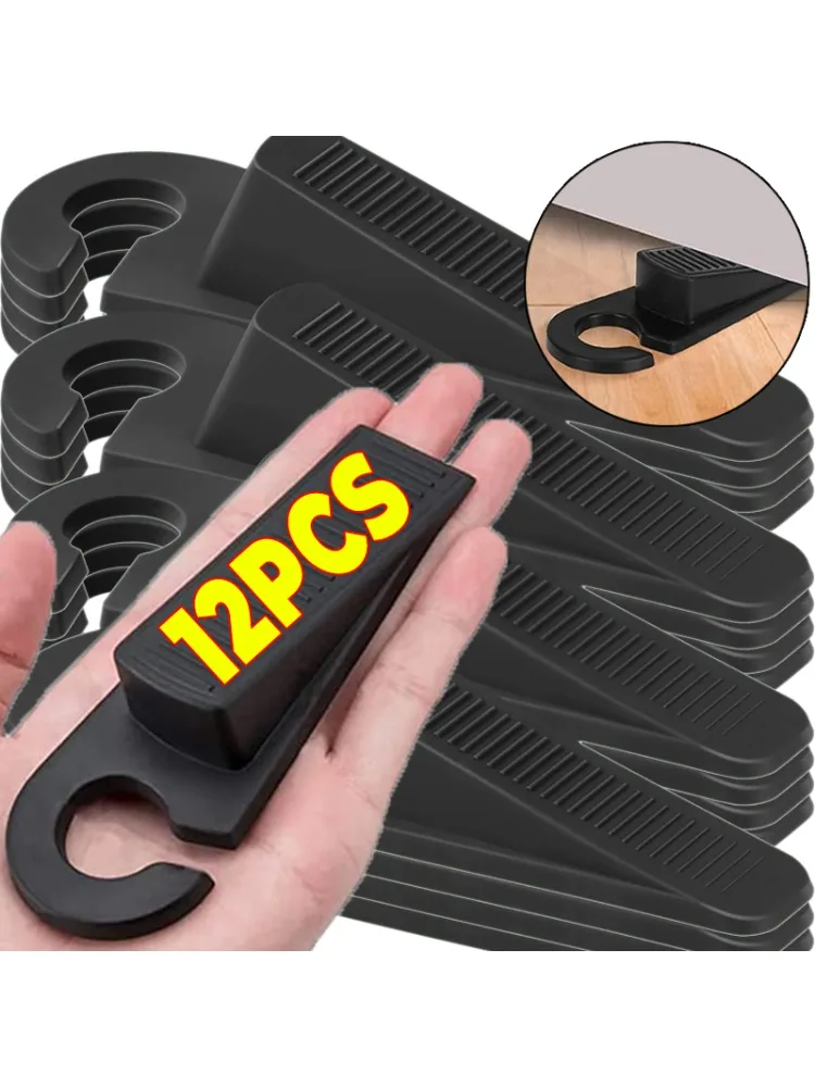 Butoirs de porte en Silicone, tampons de Protection, bloc de cale, butées inférieures de porte, meubles de maison, fournitures Anti-collision, 12/1 pièces