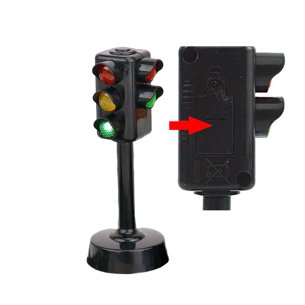 Traffic Signals Lamp Toy Traffic Lights Sound and Light Toy Early Education Simulation Children Kindergarten Baby Toys Traffic