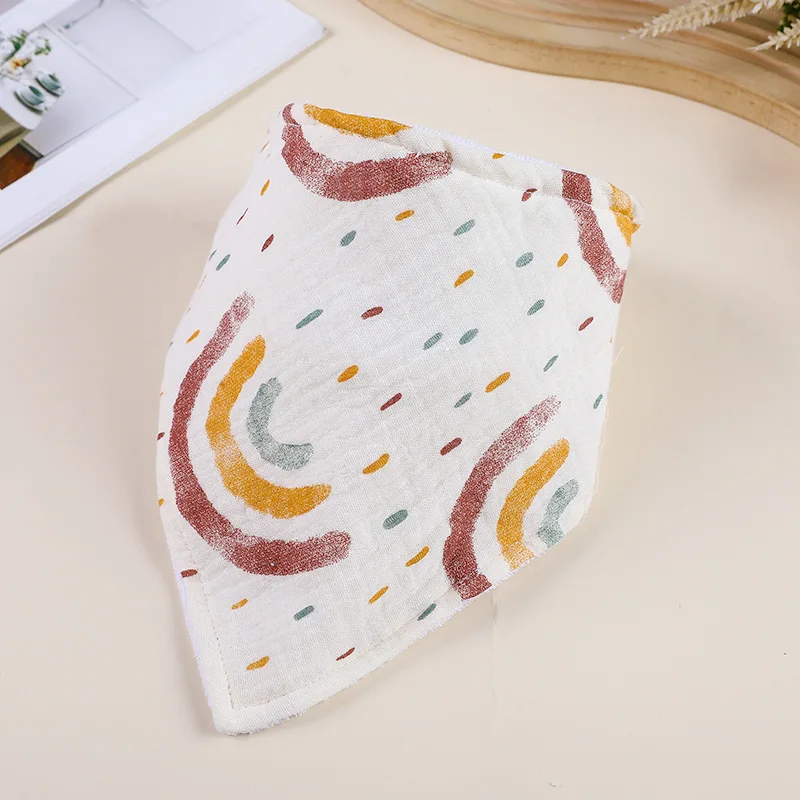 Baby Bibs Infant Cotton Bib Newborn Baby Items Triangle Scarf Feeding Saliva Towel Bandana Burp Cloth Boys Girls Shower Gift