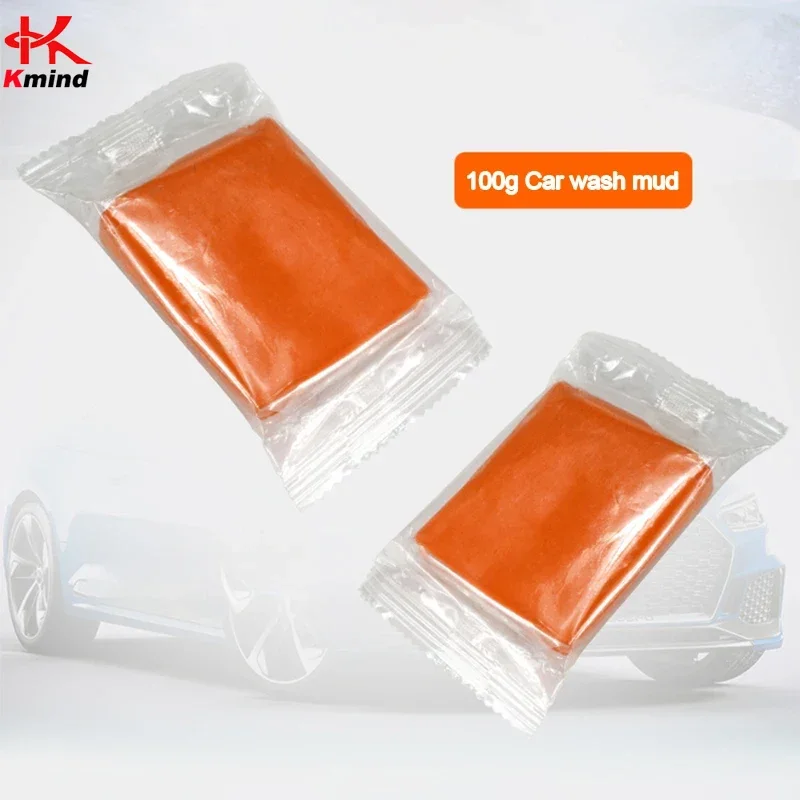 Clay Bar Detailing Auto Car Clean Wash Cleaner Sludge Mud Remove Magic Blue Orange 100g Car Cleaning Accessories