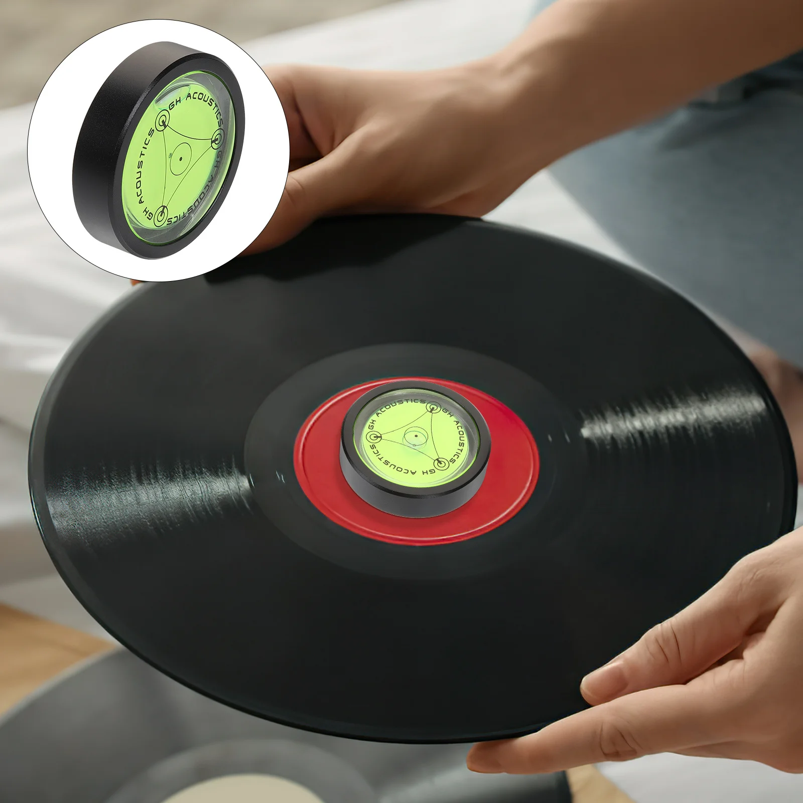 

Vinyl Records Accessories Professional Record Stabilizer For Turntable Balanced Metal Disc Stabilizer Noise Reduction