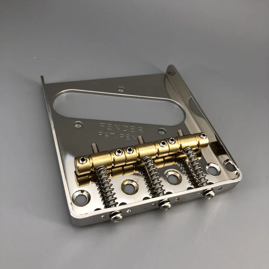 Nickel Vintage Guitar Bridge For TELE Guitar Brass Saddle Fit For Tele Guitar