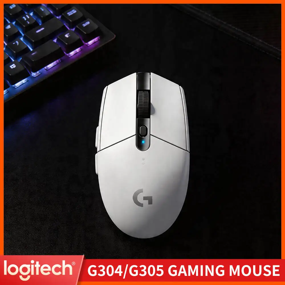 Logitech G304 Wireless Gaming Mouse 12000 DPI HERO Sensor LIGHTSPEED 1ms 9-Month Battery Stable Wireless Gamers