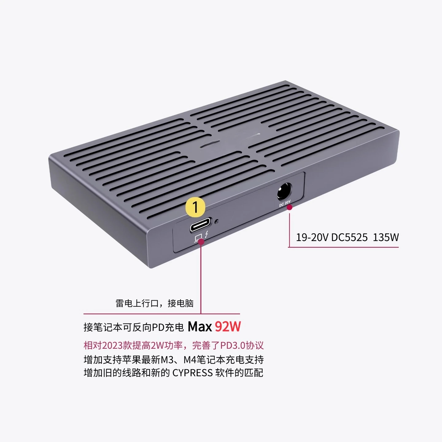 Thunderbolt 4 JHL8440 Hub HUB لجهاز Thunderbolt 5/4/USB4 Computer 2025