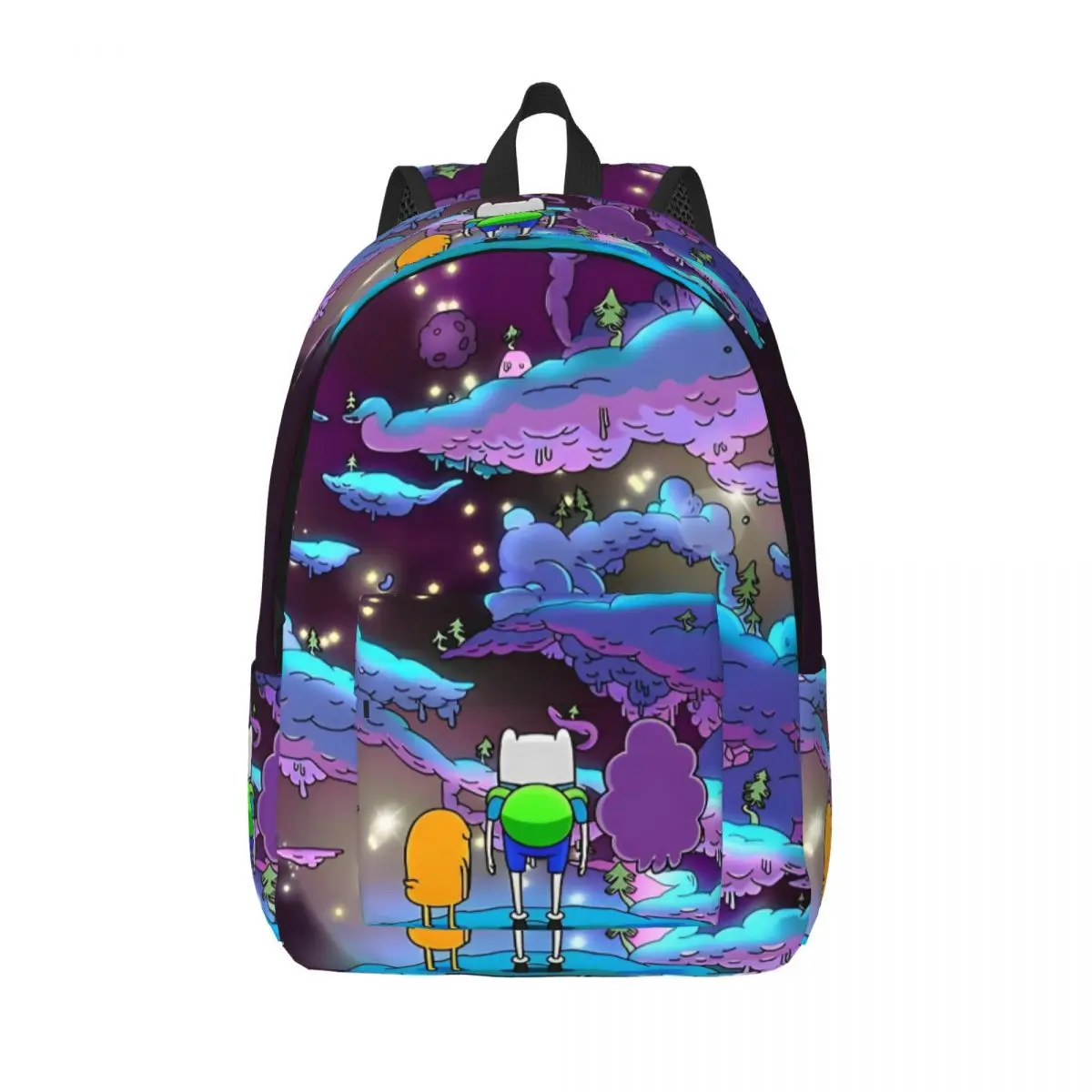 Finn The Human Backpack for Boy Girl Kids Student School Book Bags Adventures Canvas Daypack Kindergarten Primary Bag Gift