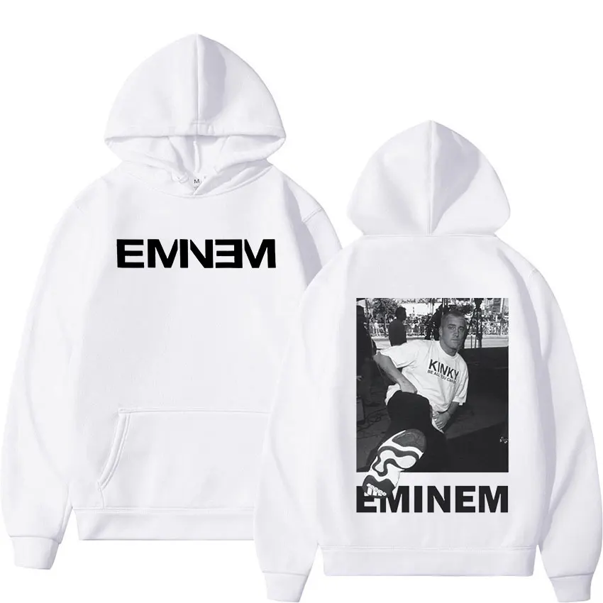 Rapper Eminem Graphic Hoodie Men Women Casual Autumn/Winter Sweatshirt Hip Hop Fashion Gothic Pullover Hoodies Fleece Streetwear