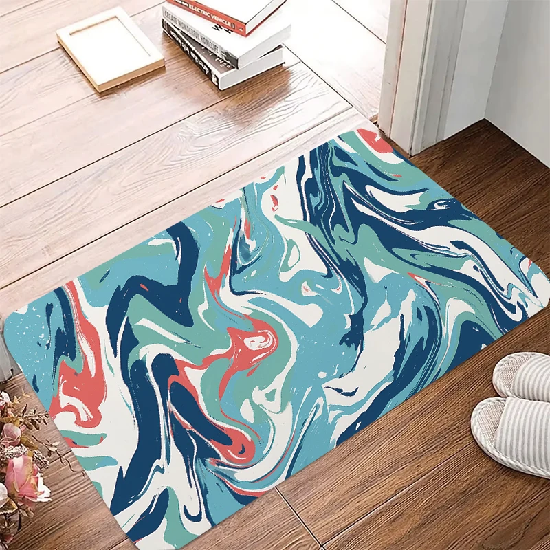 Geometric Texture Pattern anti slip shower bathroom carpet mat home decoration floor mat kitchen bedroom living room door mat