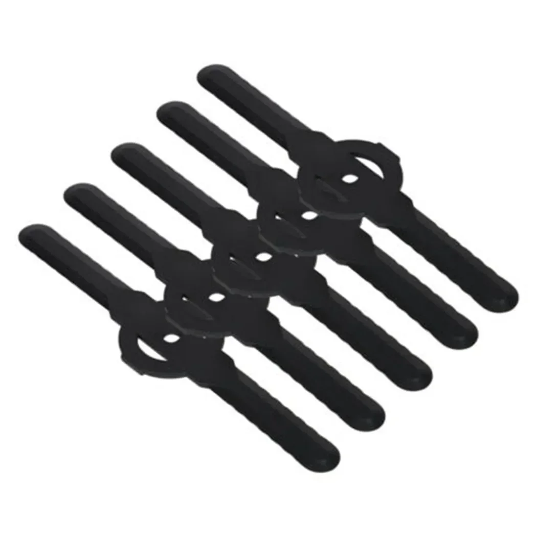 5Pcs Plastic Mower Blade Trimmer Blades Black Blades For Cordless Grass Trimmer Lawn Mower Plastic Parts Tools