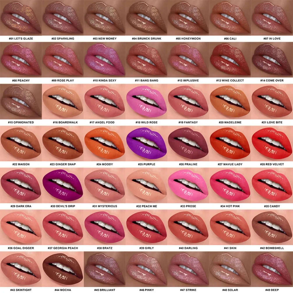 24 لون ماتي أحمر الشفاه العلامة الخاصة شعار مخصص نباتي لطخة برهان طويلة الأمد ملمع الشفاه ماكياج بالجملة #3