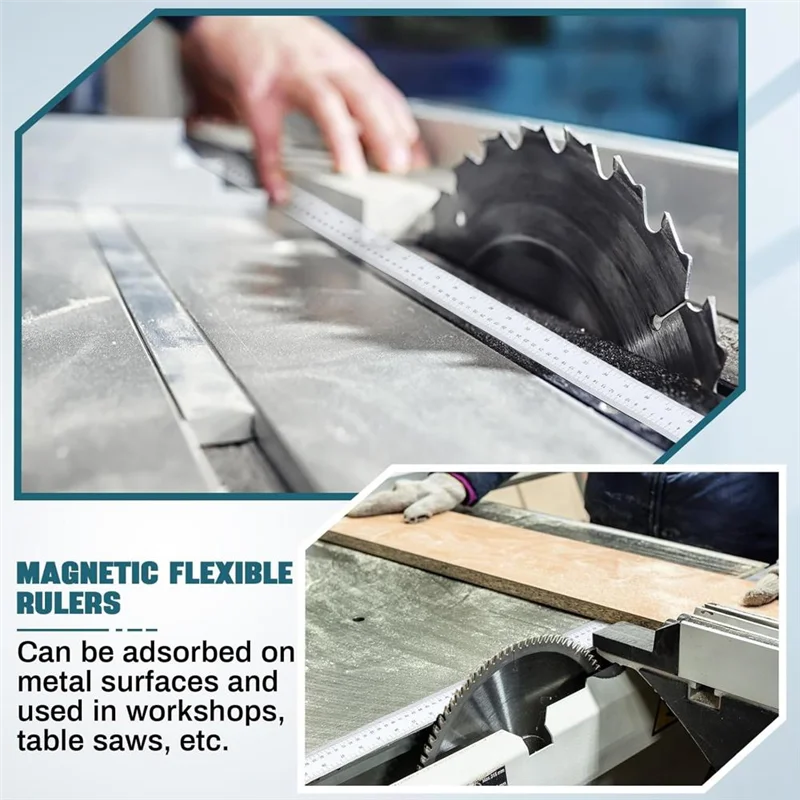 A11I 2 パック 39.37 インチ磁気測定テープセンチメートル磁気柔軟な定規磁気巻尺、旋盤に適した