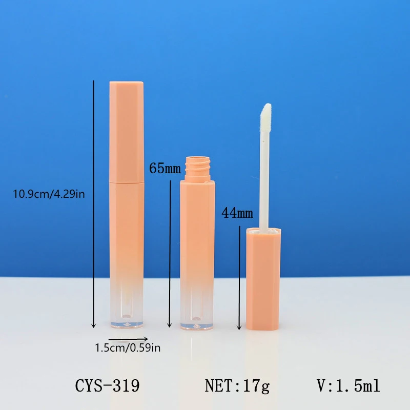 リップグロス用の詰め替え可能なトラベルボトル,化粧品容器,空,1.5ml