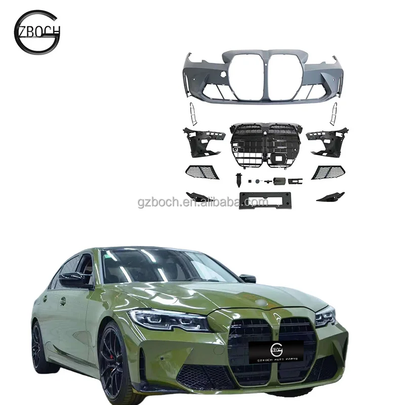 

G20 Car bumper For BMWs 3 Series G20 G28 320i 350i 330i change to M3 bodykit Front Car Grille Front Bumper assembly