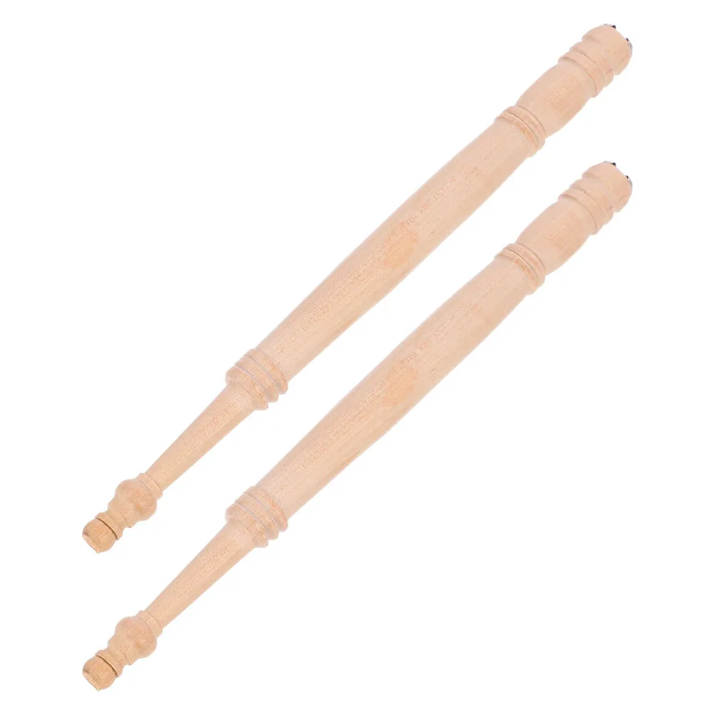 

2Pcs Wooden Pencil Extender Artistic Tool Interchangeable Nibs Extended Rod for Calligraphy Sketching Colored Pencils Light