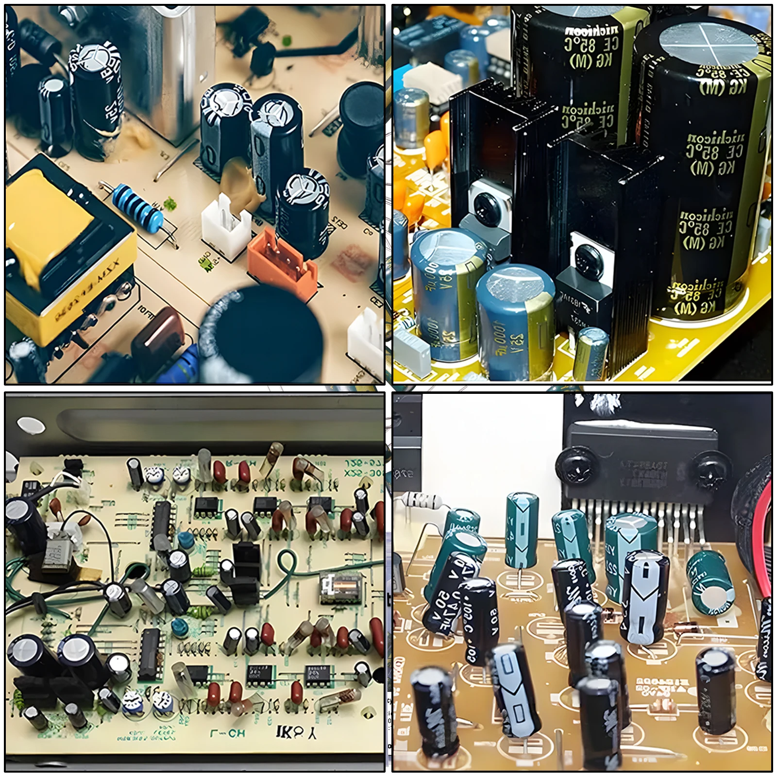 مجموعة مكثف كهربي عالي التردد ، 24 قيمة ، 10 فولت ، 16 فولت ، 25 فولت ، 35 فولت ، 50 فولت ، V للتلفزيون ، شاشة LCD ، اللعبة ، #6