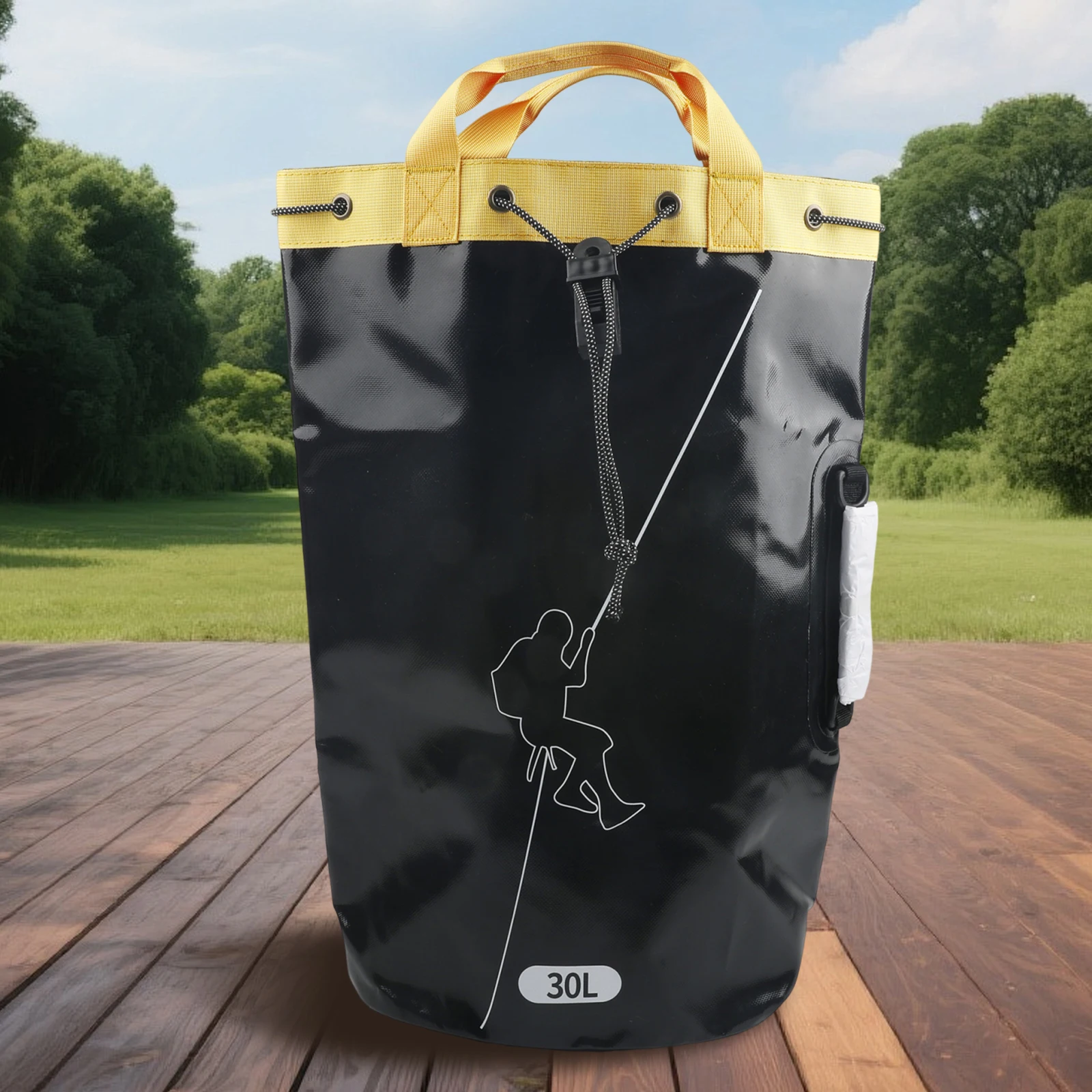 PVC Storage Backpack Drainable Portable Arborist Equipment Large Capacity Rock Climbing Backpack for Mountaineering Hiking