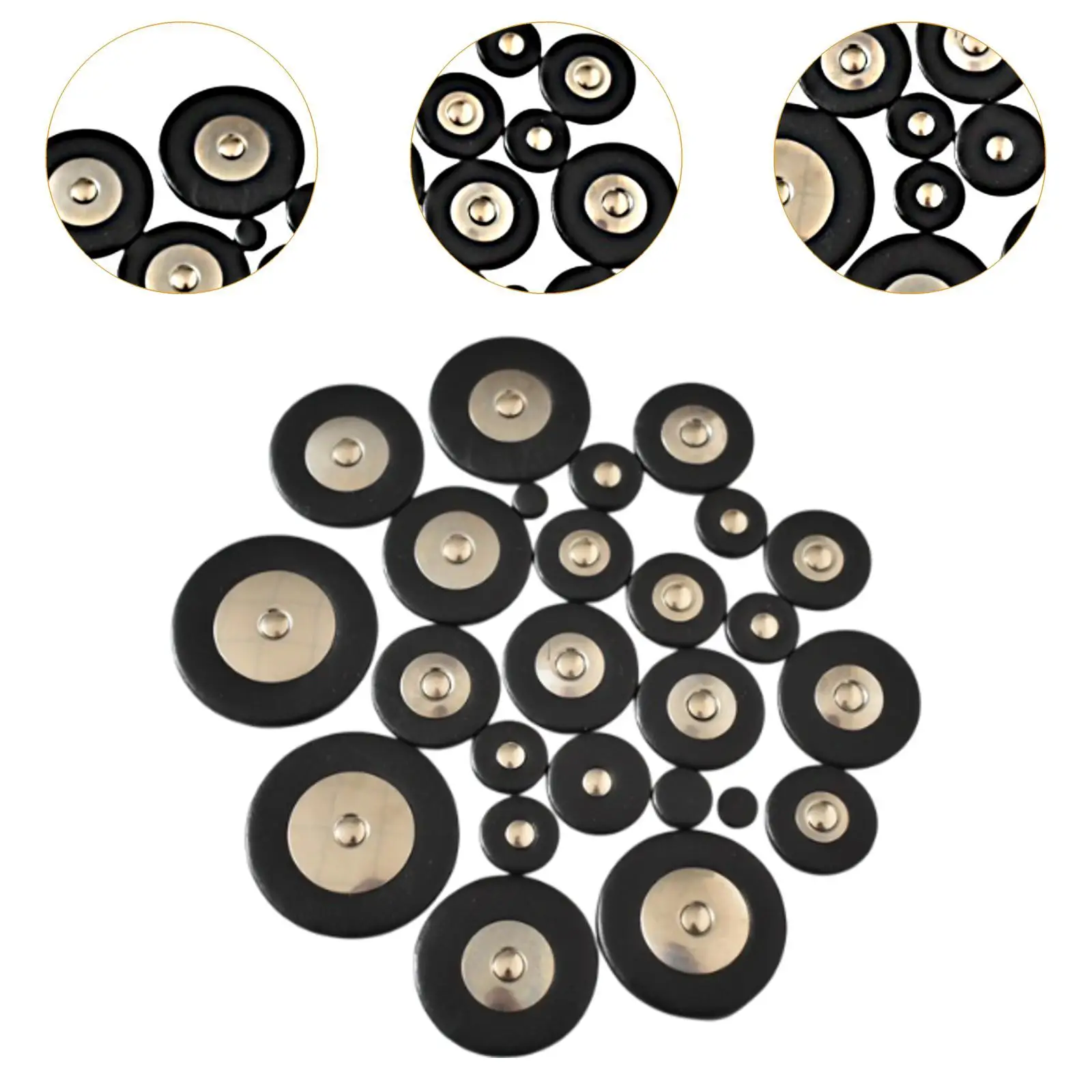 Multi Size Saxophone Pads Replacement PU Leather Pressing Parts Sax Tools for Alto Soprano Tenor Saxophones Repair