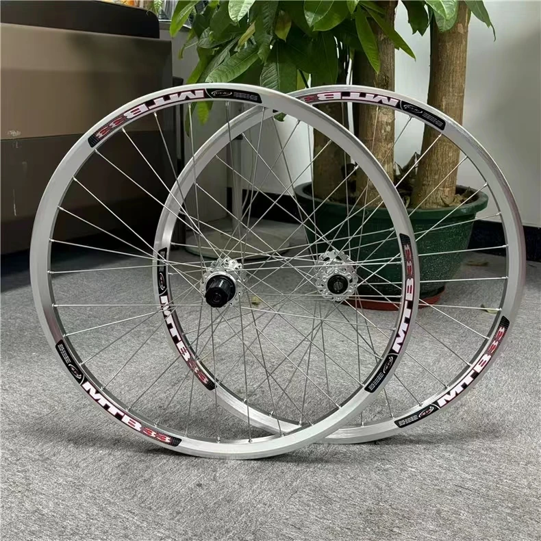 MTB33 120 ring steel spoke Blast Street Silver High strength RUJIXU earth slope AM Off-road XC Mountain Bike wheelset QR/TA