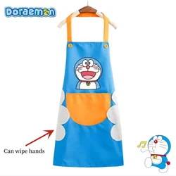 Doraemon animation peripheral home hotel hotel kitchen waterproof oil proof apron wipeable hand cartoon cute new wholesale