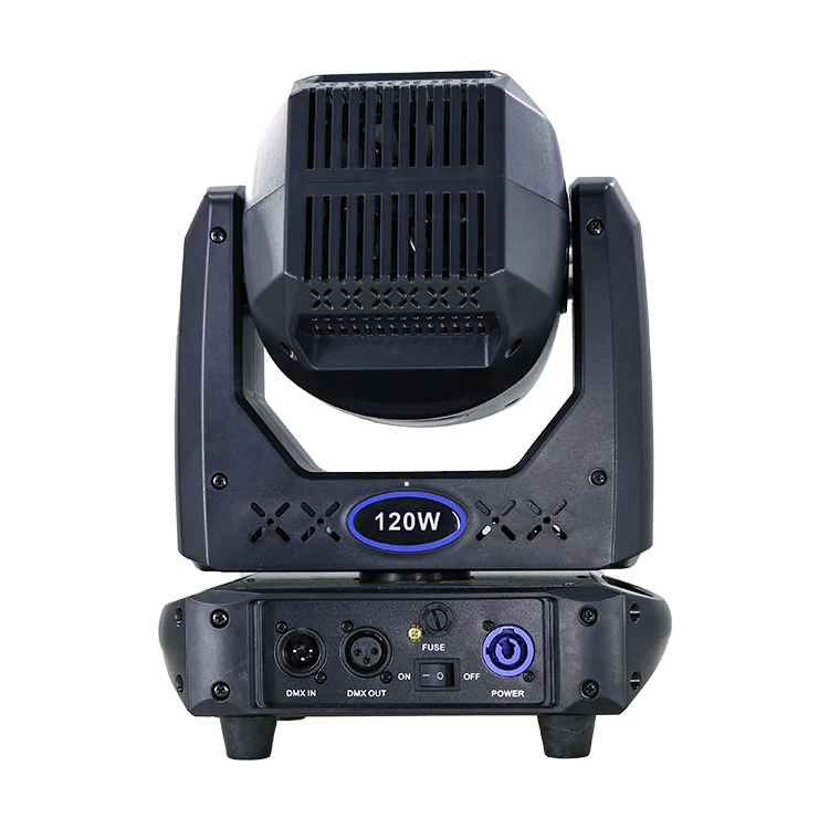 Fascio di luce a testa mobile LED spot da 120 W con una luce bianca LED da 100 W + 24 chip LED