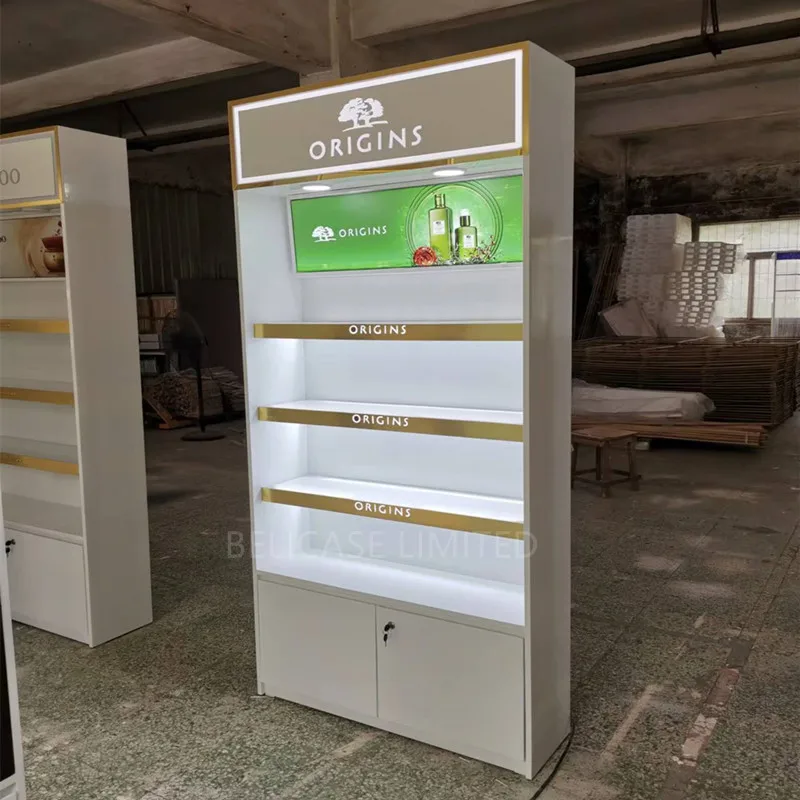 custom,Shop Shelves For Makeup And Cosmetics For Eyelash Beauty With Tools Accessories Showcase