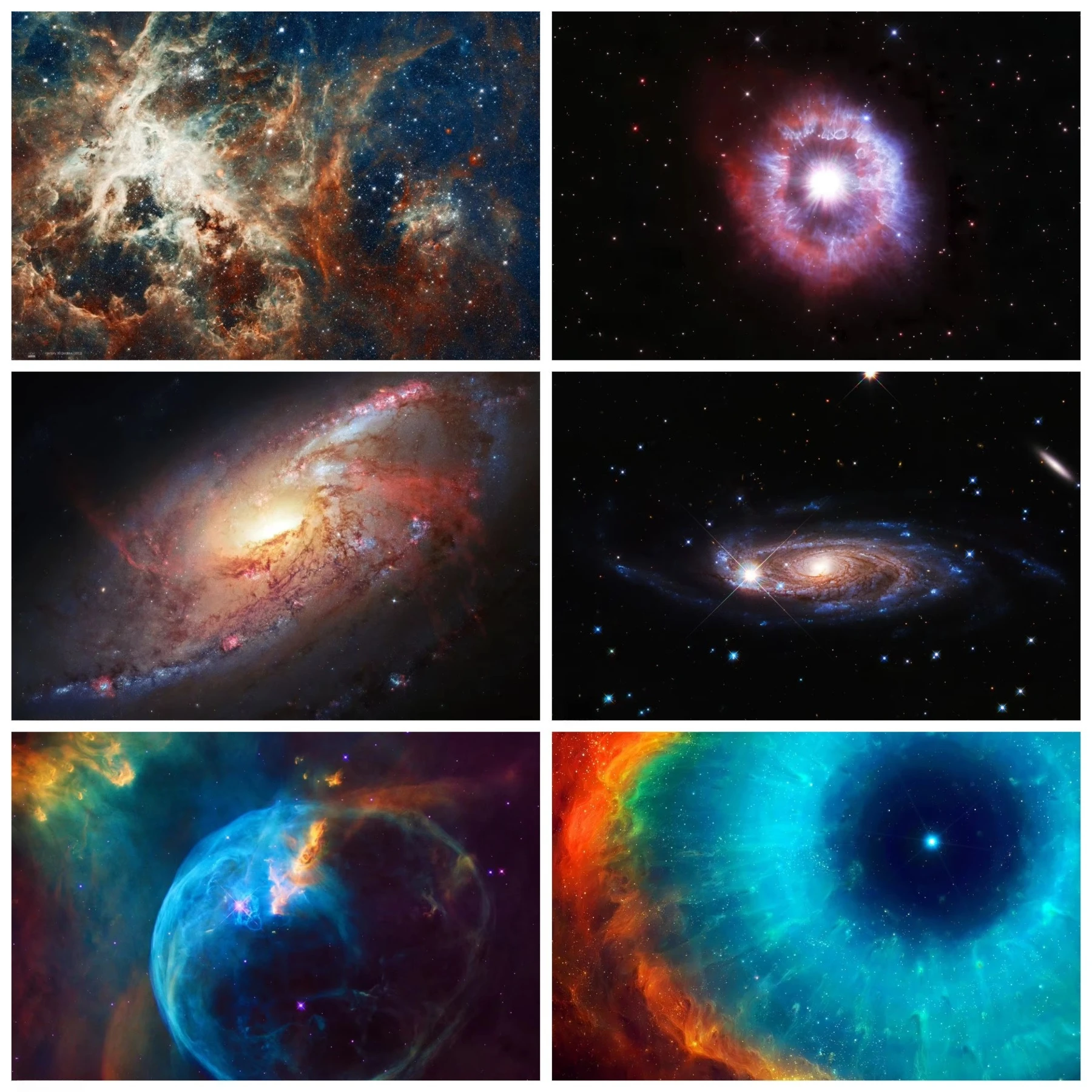 Quebra-Cabeça Espacial Hubble: Galáxia Cósmica e Nebulosa - 500, 1000, 1200, 2000 Peças para Adultos - Arte de Parede para Sala de Estar e Casa - Presente