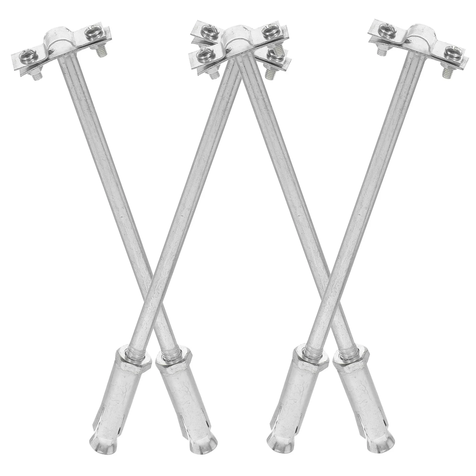 4 قطع دعامة دعم شديدة التحمل وقابلة للتوسيع لحماية تركيب الجدار في الهواء الطلق