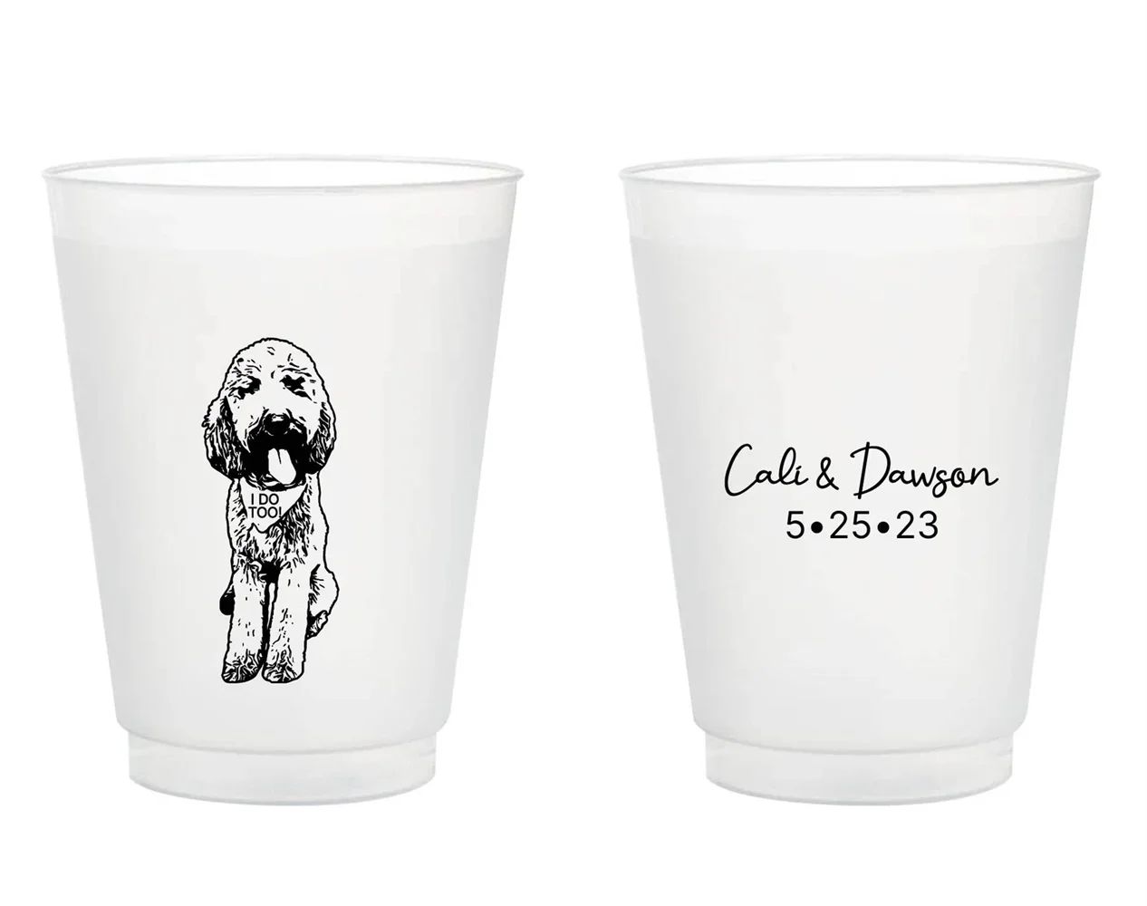 Personalized Pet Stadium Cups, Pet Plastic Cups, Pet Party Stadium Cups, Custom Dog Stadium Cups, Custom Cat Stadium Cups, Cup