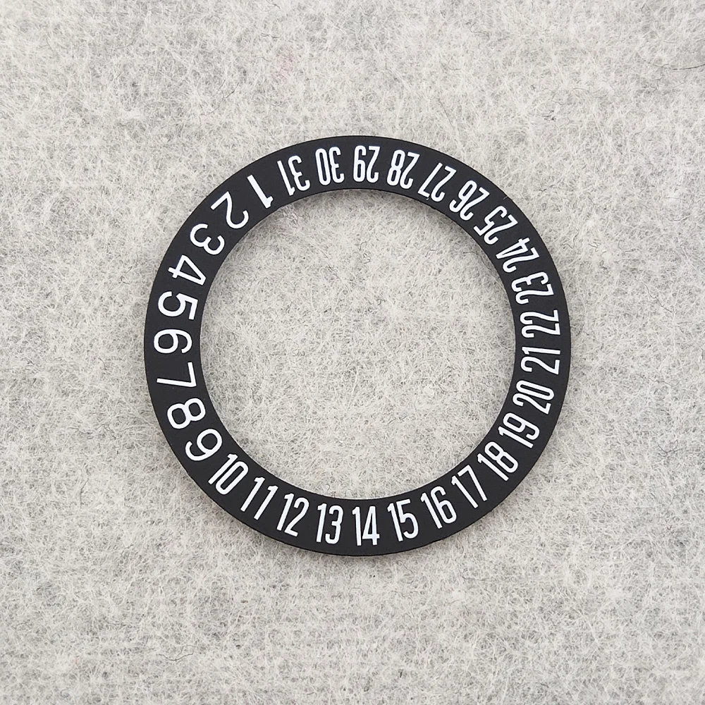 NH35 الملونة عجلة التاريخ التصحيح أبيض أسود خلفية استبدال تاريخ القرص 6H صالح لحركة NH34 NH35A NH36A