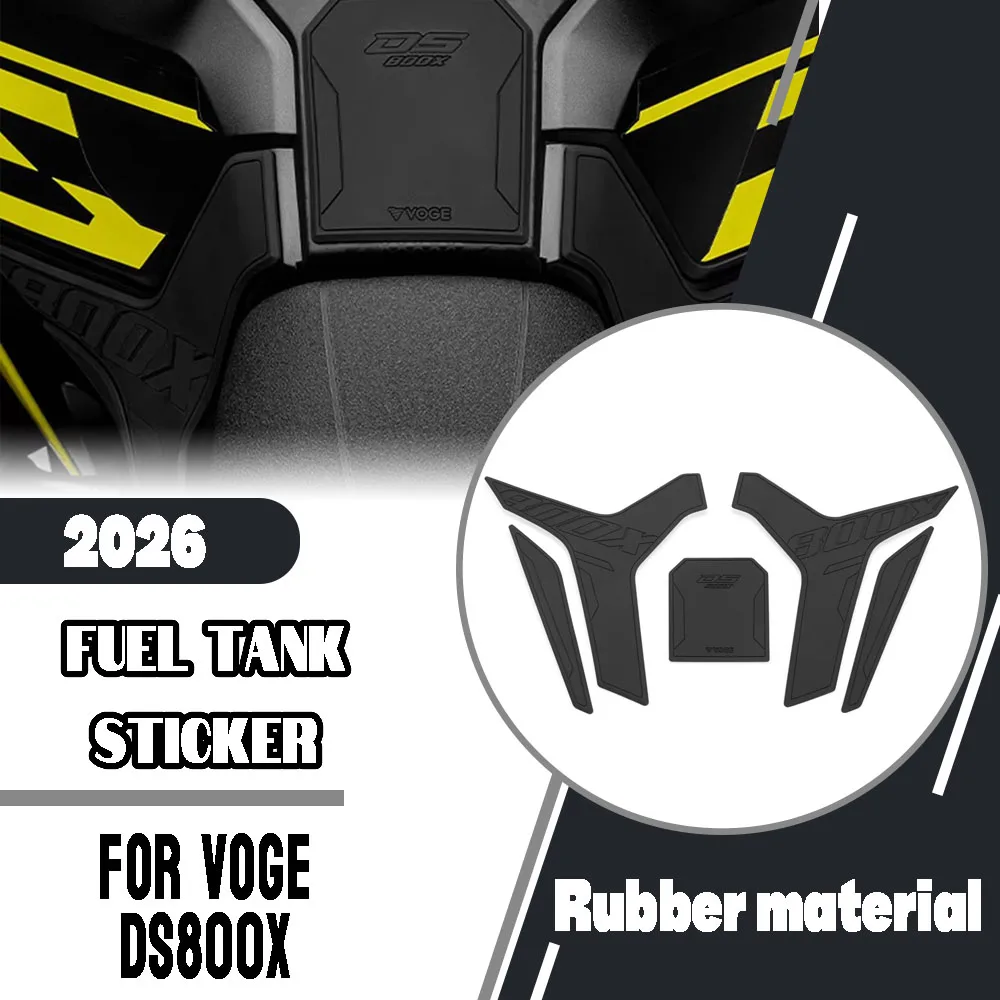 For VOGE DS800X DS 800X DS 800 X 2026 Motorcycle Side Fuel Tank Protection Pad Anti slip Knee Pads Gas Cap Decoration Stickers
