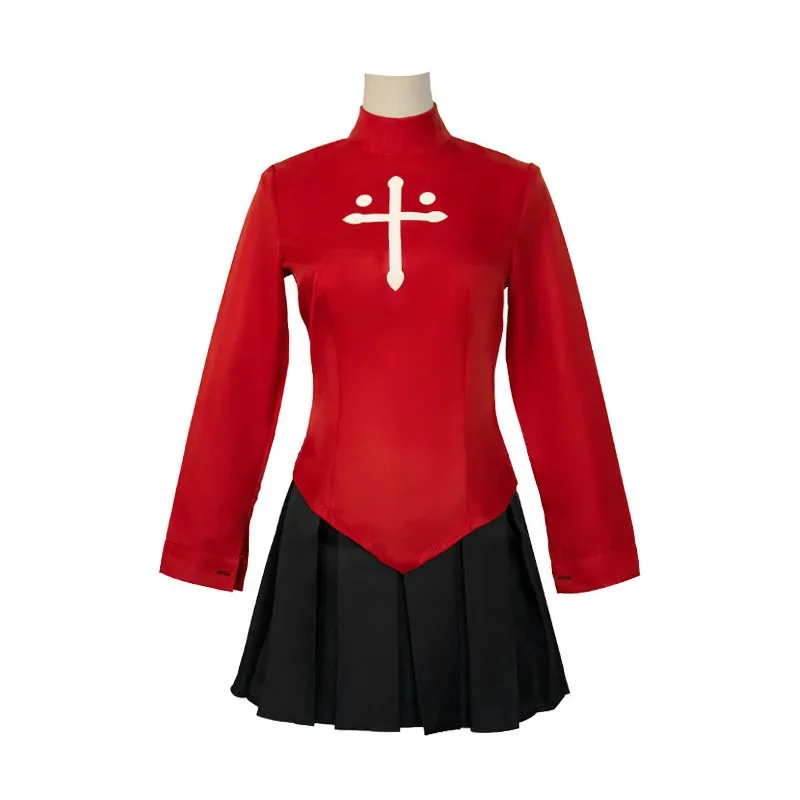 Sky02 Fatestay Night Farzaka Rin مجموعة كاملة من أزياء تنكرية للنساء أزياء أداء ليلية القدر 88Li #