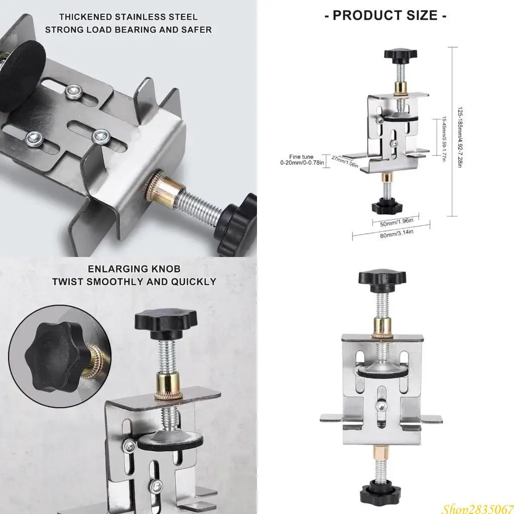 

High Precise Cabinet Door Positioning Jig for Woodworking Mounting Support Clamp 831F