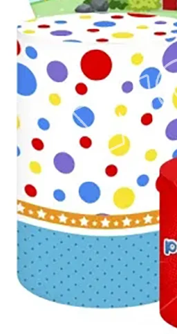 بليم خلفية مستديرة الأولاد حفلة عيد ميلاد خلفية السيرك غطاء اسطوانة 1st 2nd استحمام الطفل ديكور الدعامة